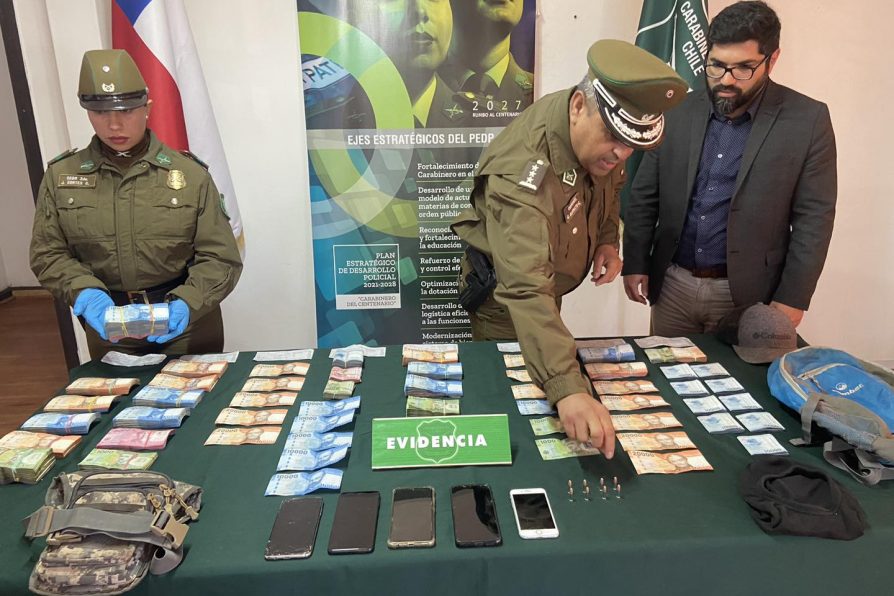 Acción de carabineros permite detener a cinco sujetos por robo con intimidación en servicentro en Ovalle