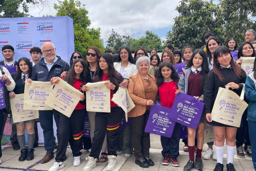 Estudiantes de Limarí promueven la erradicación de la violencia a la Mujer
